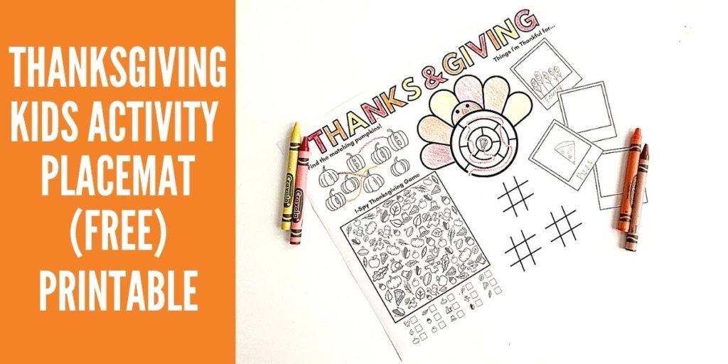 kids activity and coloring page free printable for thanksgiving