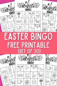 Cute Easter Bingo In Black And White Sets Originalmom