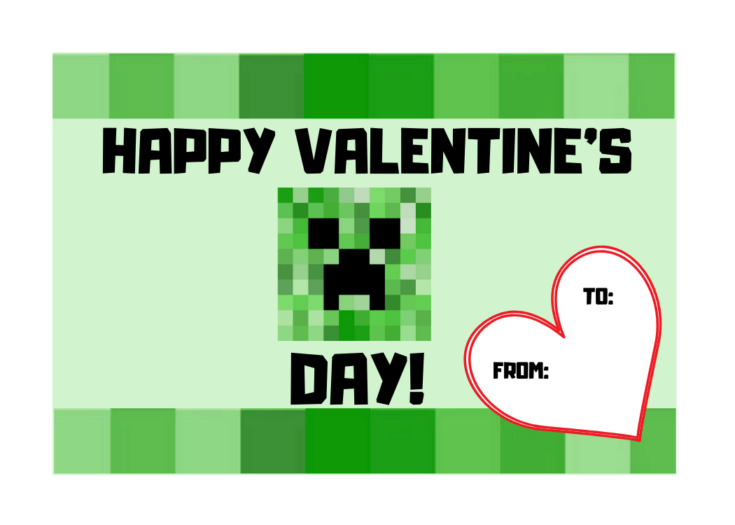 Minecraft Valentines Printables For Kids OriginalMOM