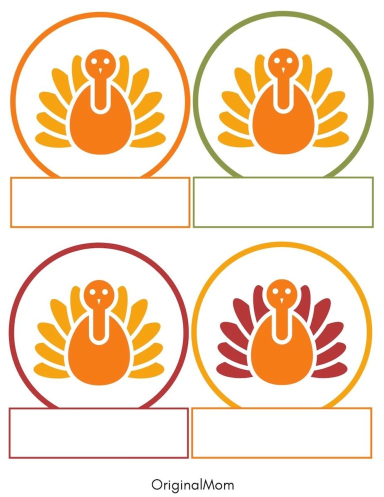 Turkey Head Printable Target