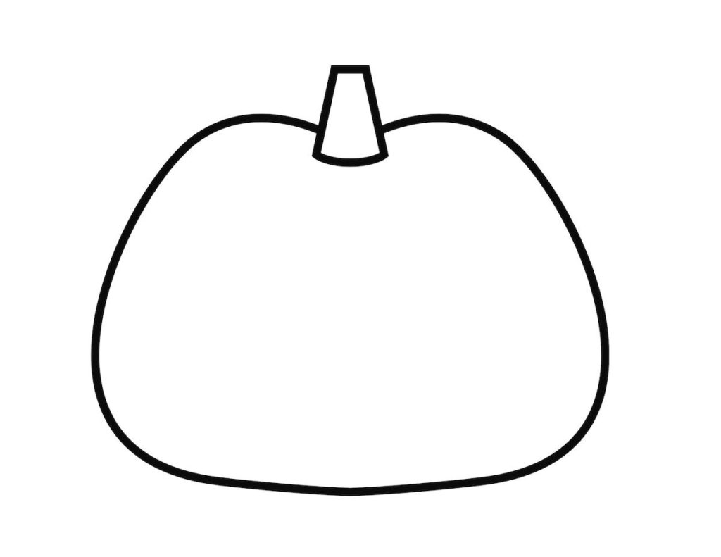 simple blank pumpkin template
