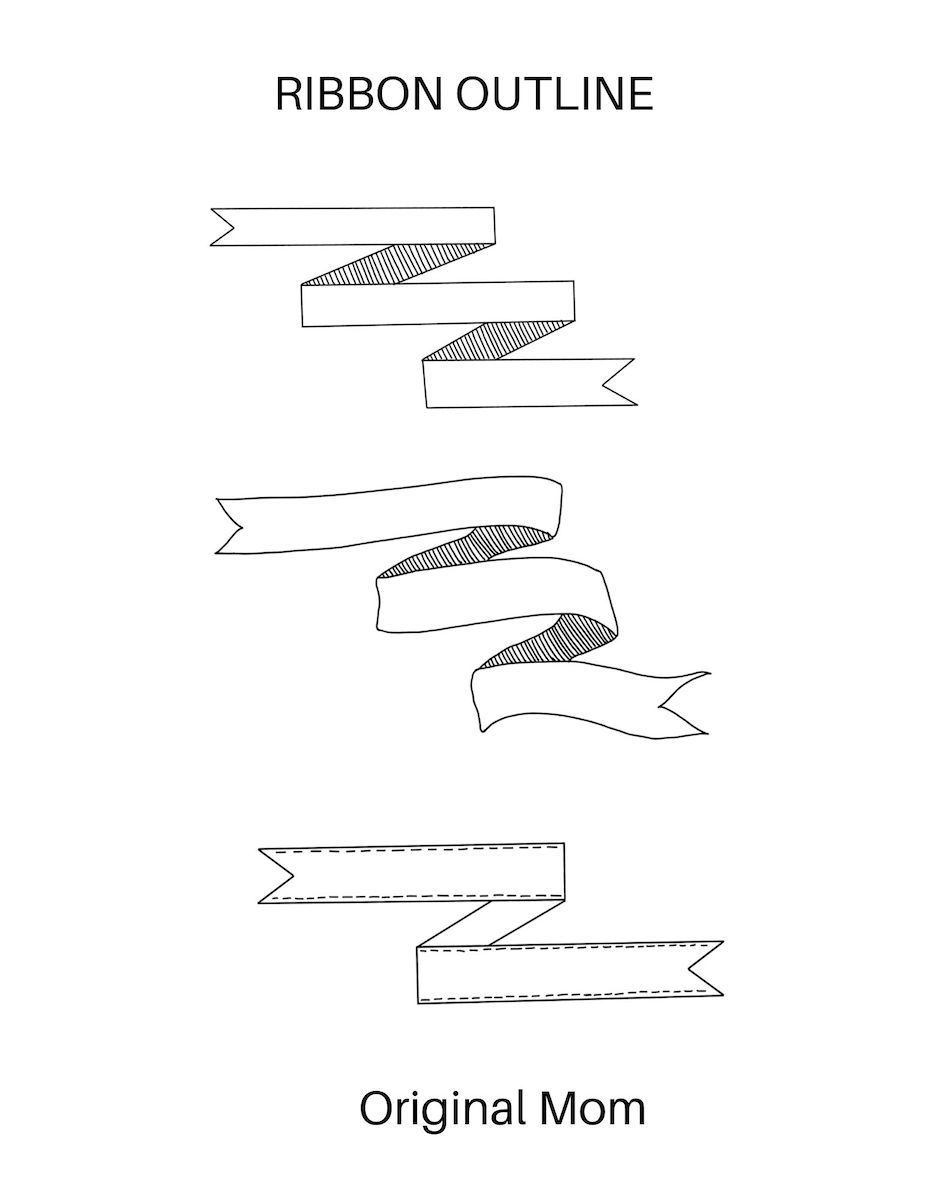 Ribbon Printable Banner Template - OriginalMOM