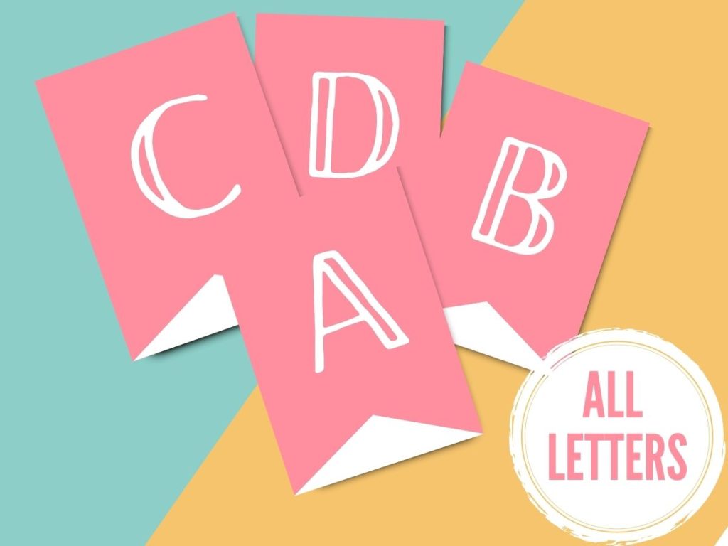 Free Printable Banner Letters Pdf Christmas