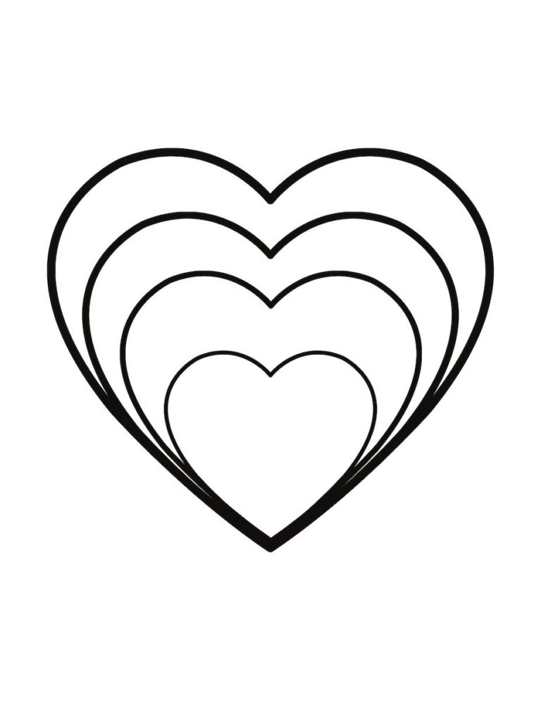 Adorable Free Heart Printable Templates Stencils - OriginalMOM