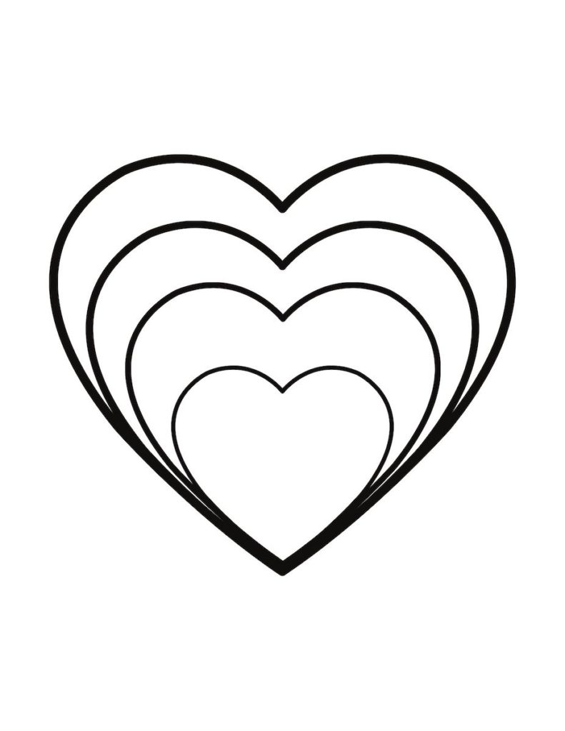50+ free printable heart templates, JPEG and SVG, re-sizable.