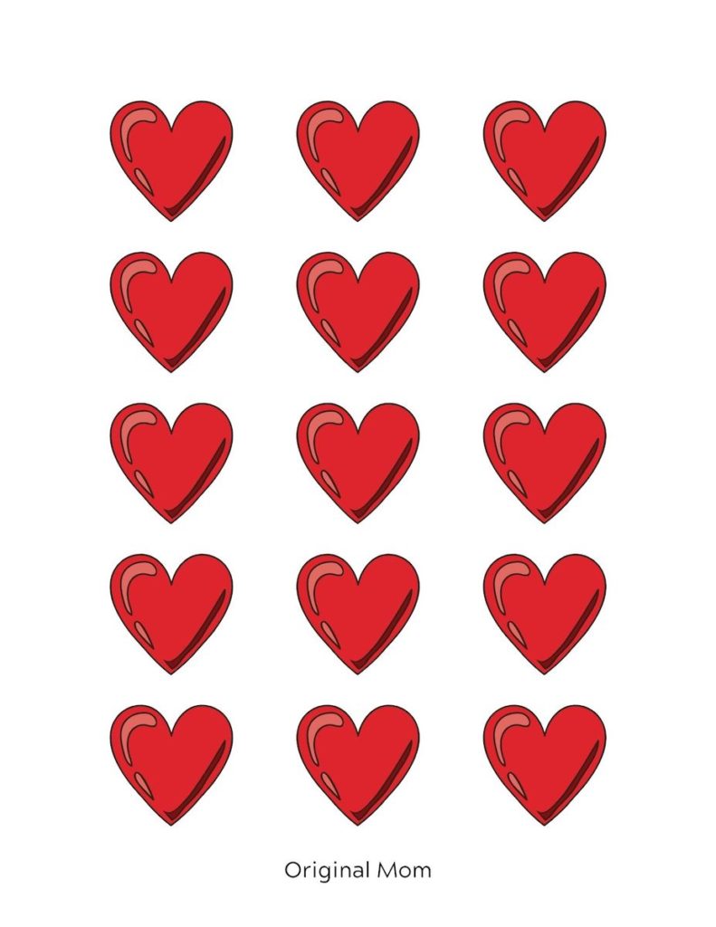 Adorable Free Heart Printable Templates Stencils OriginalMOM