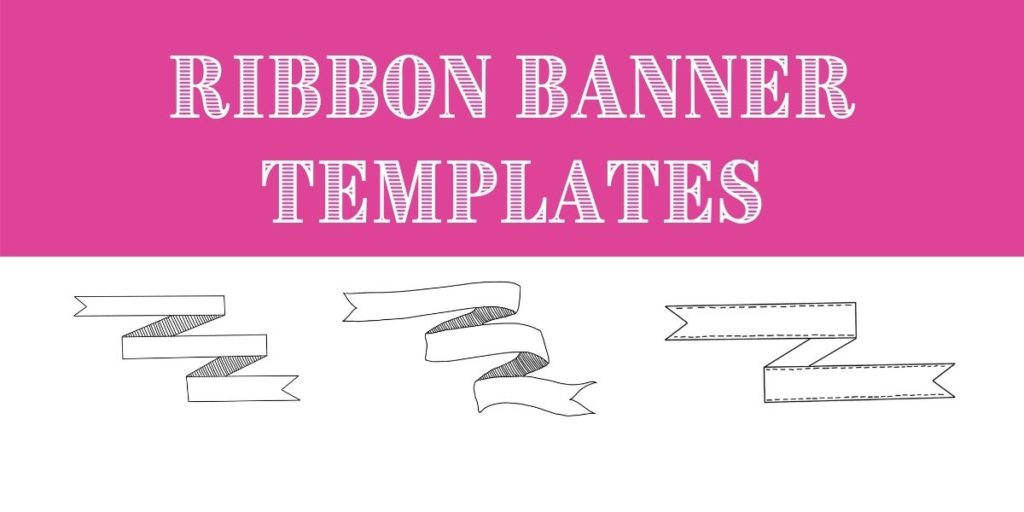 ribbon printable banner template