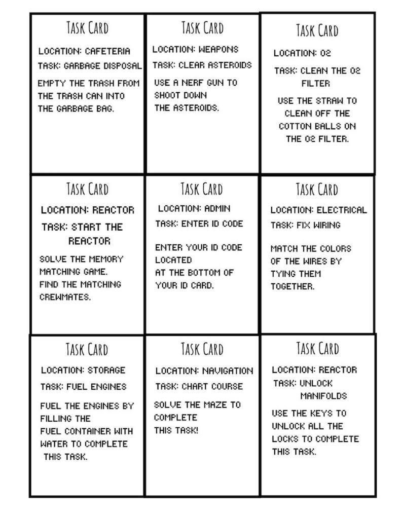 Real Life Among Us Game Printable (with Pictures!) OriginalMOM