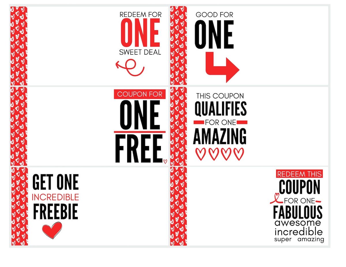 Blank cute coupon template originalmom