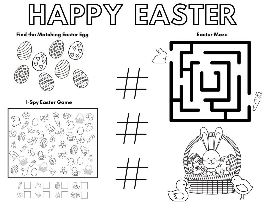 Easter Activity Printable For Kids Originalmom Sheets Little Lexington