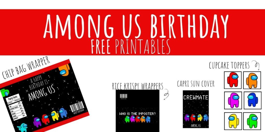 Best FREE Among Us Birthday Party Printables - OriginalMOM