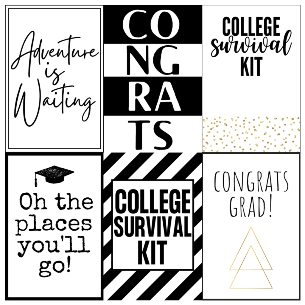 Cute Graduation Party Free Printables Gold And Black OriginalMOM