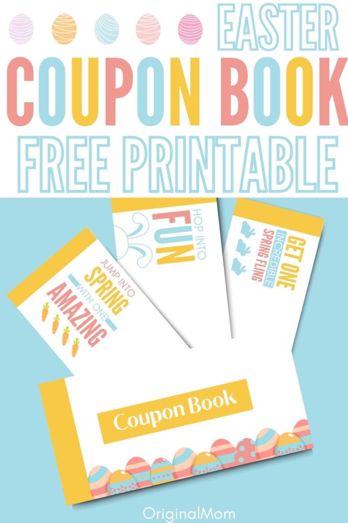 easter basket coupon book template