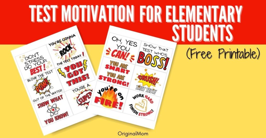 test motivation for elementary student