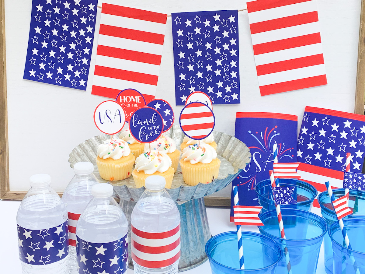 Red White and Blue Free Party Printables - OriginalMOM