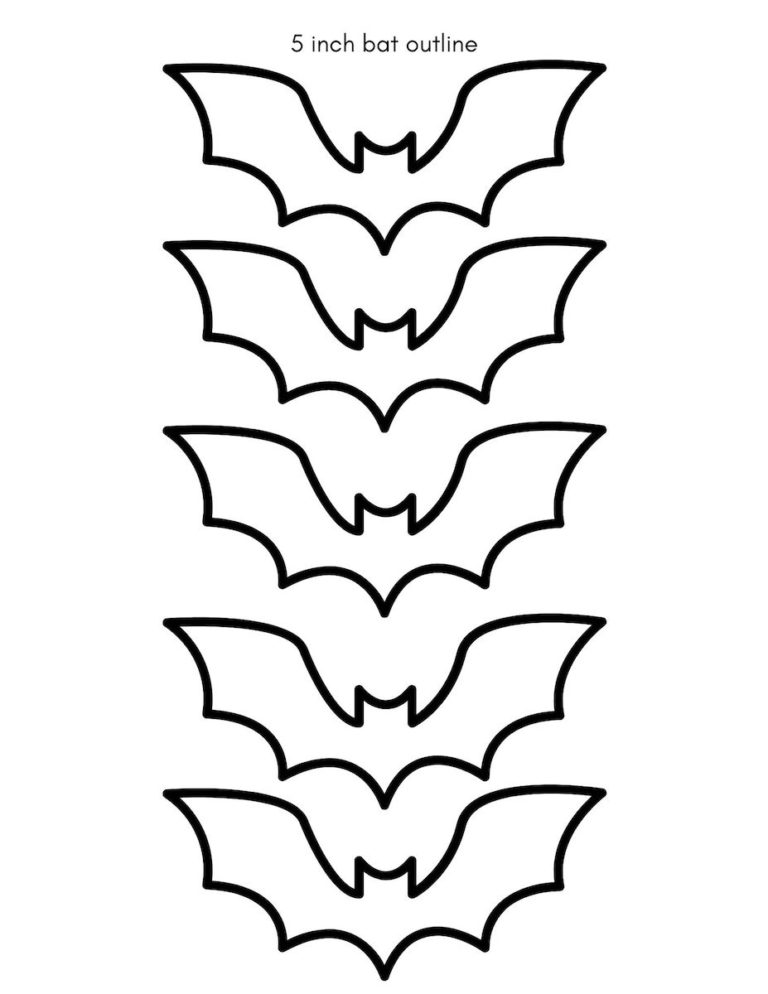 Bat Template for Halloween Crafts and Decorations - OriginalMOM