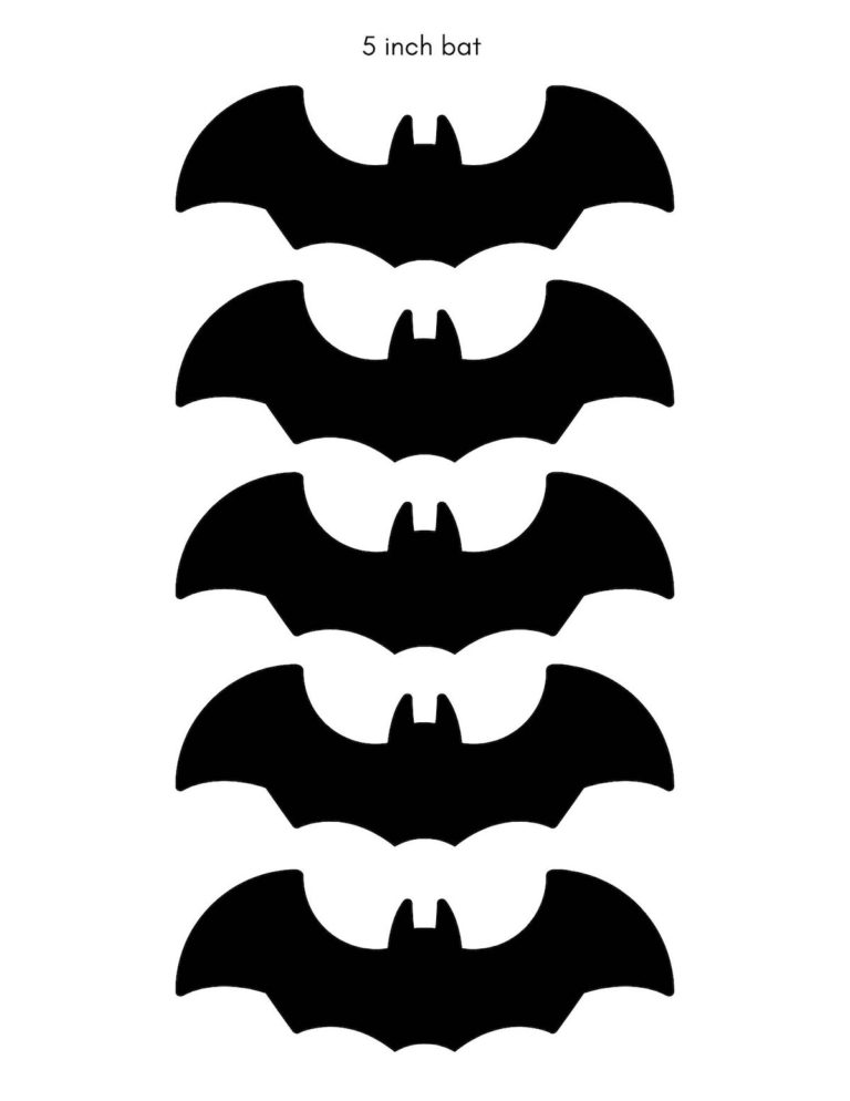 Bat Template for Halloween Crafts and Decorations - OriginalMOM