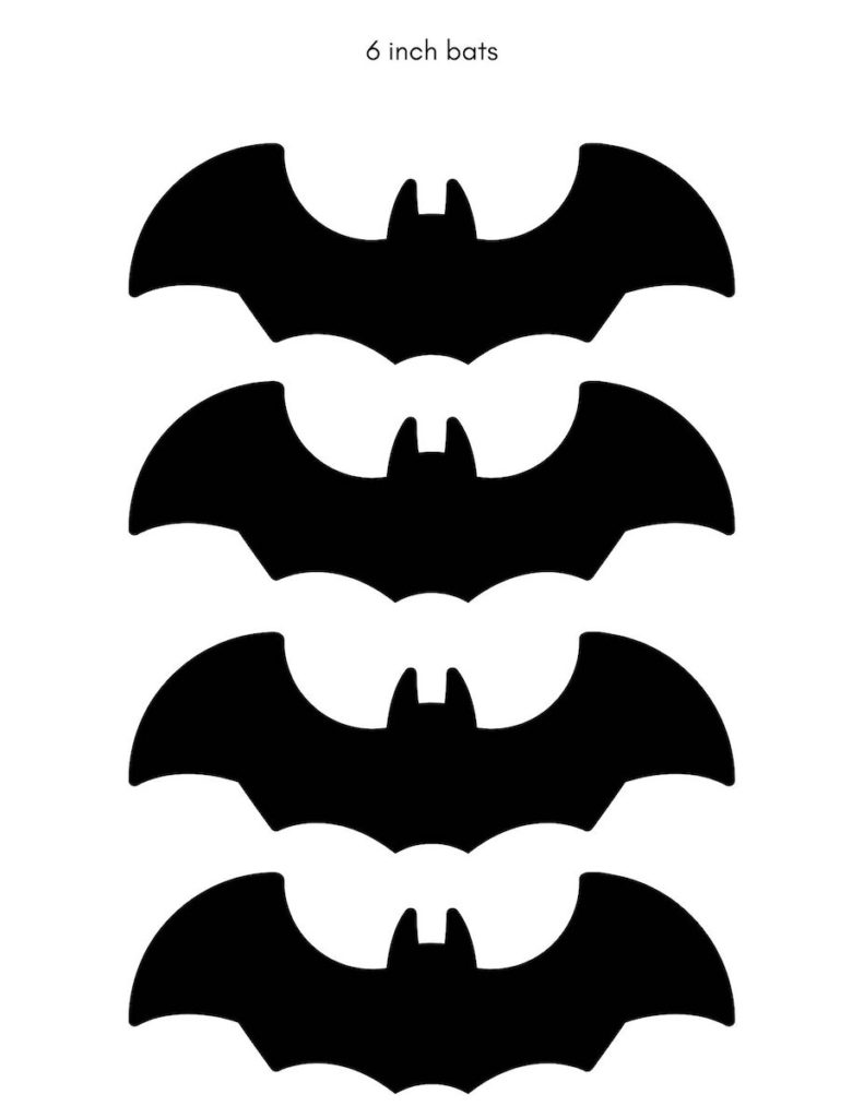 Bat Template for Halloween Crafts and Decorations - OriginalMOM