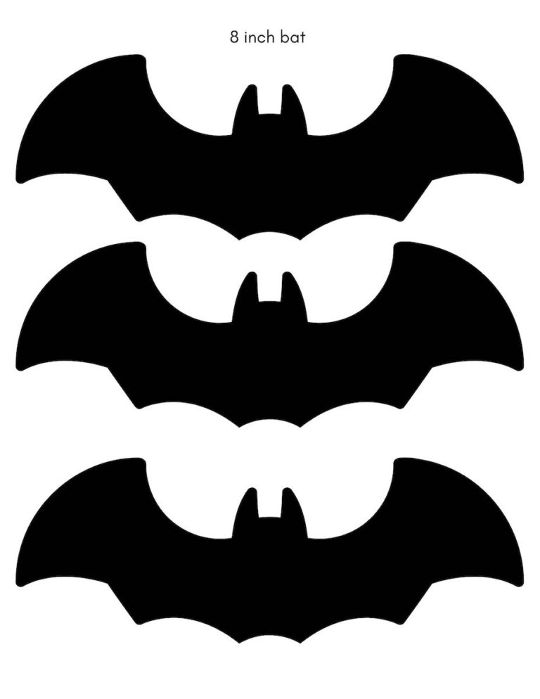 Large Bat Template Printable