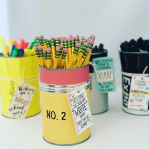 Easy Diy Pencil Holder Back To School Teacher Gift + Free Gift Tags 