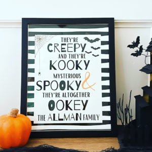 Addams Family Free Printable Halloween Sign - OriginalMOM