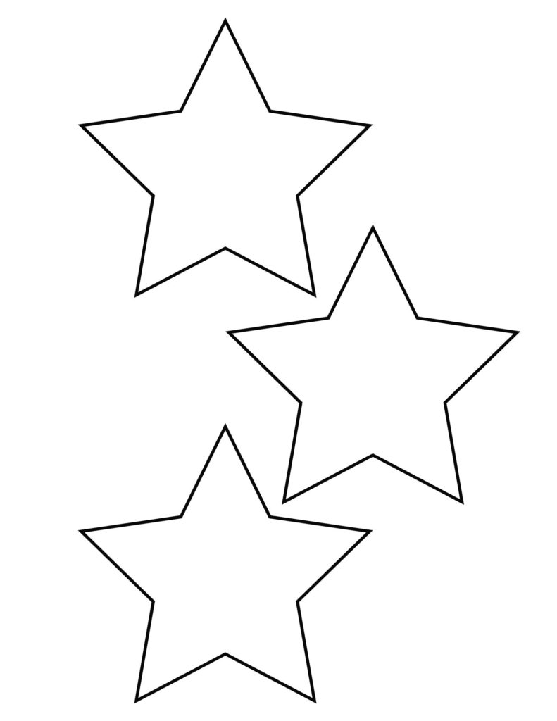 5 Pointed Star Template Free Printable (Small, Medium, Large) - OriginalMOM