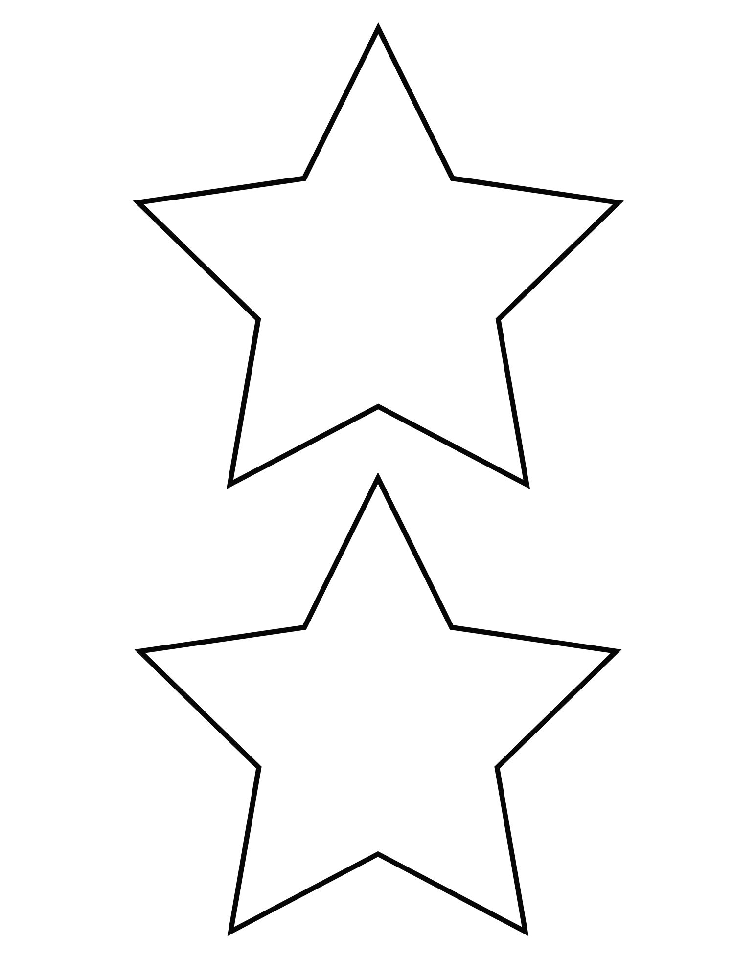 5 Pointed Star Template Free Printable (Small, Medium, Large) - OriginalMOM