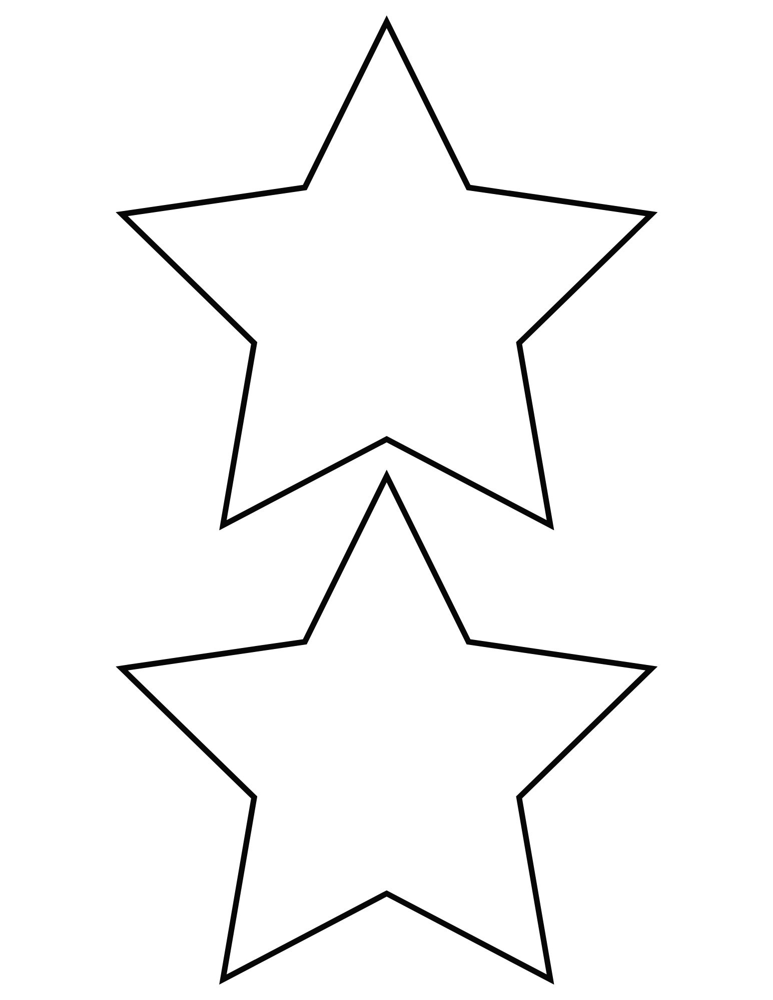 5 Pointed Star Template Free Printable (Small, Medium, Large) - OriginalMOM