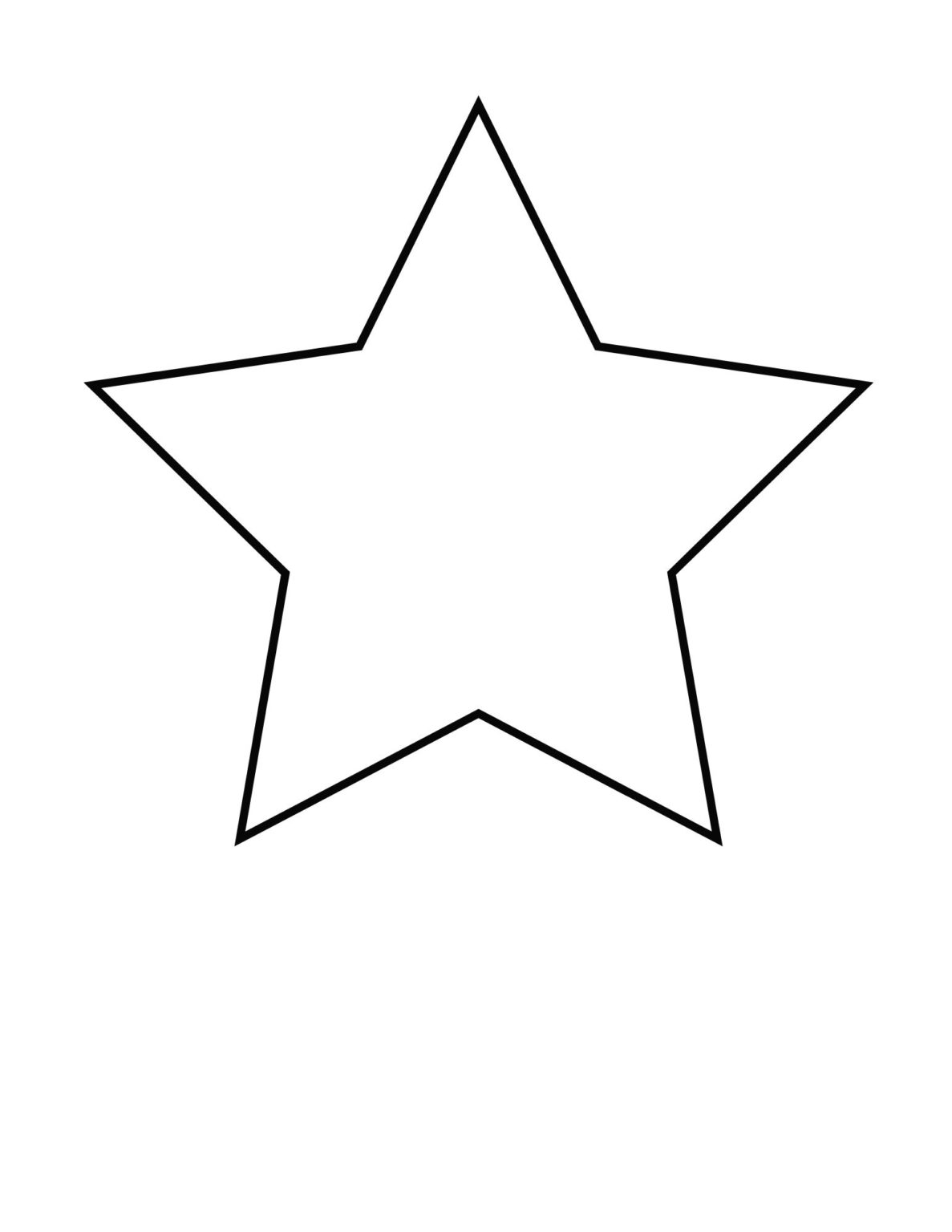 5 Pointed Star Template Free Printable (Small, Medium, Large) - OriginalMOM