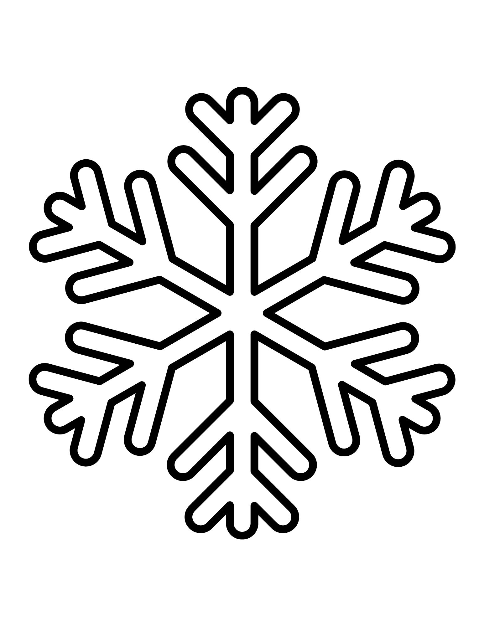 8 Inch Snowflake 1 