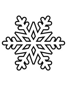 Free Printable Snowflake Templates – 10 Large & Small Stencil Patterns   Snowflake coloring pages, Printable snowflake template, Snowflake template