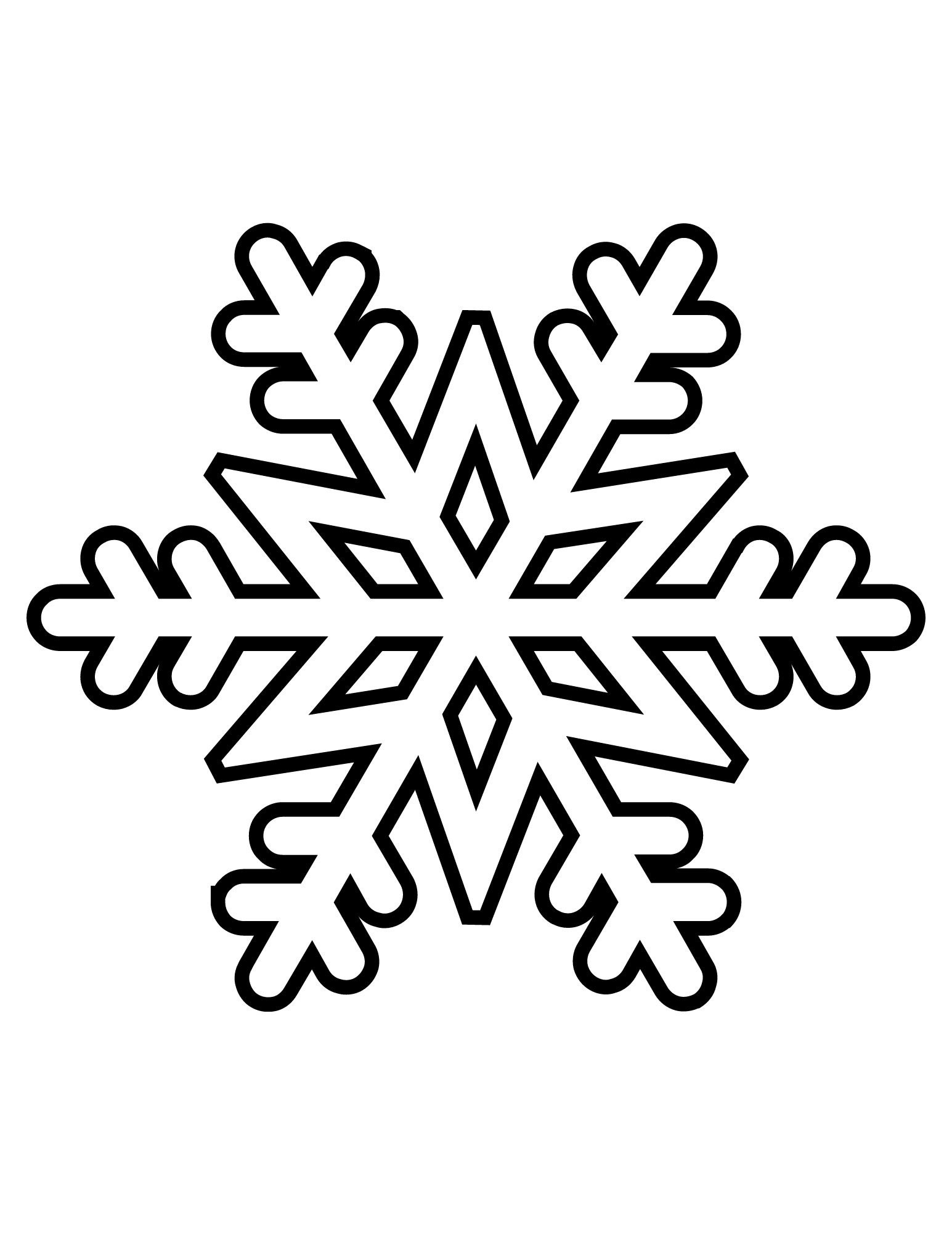 FREE Printable Snowflake Patterns Large And Small Snowflakes