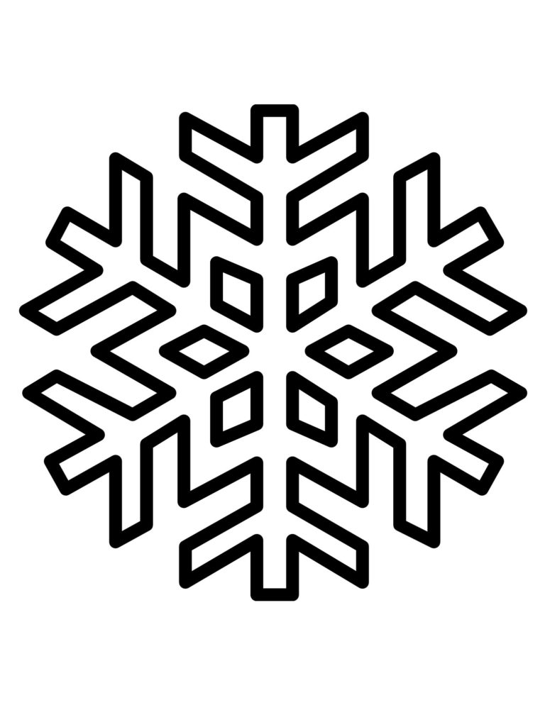 FREE Printable Snowflake Patterns (Large and Small Snowflakes ...