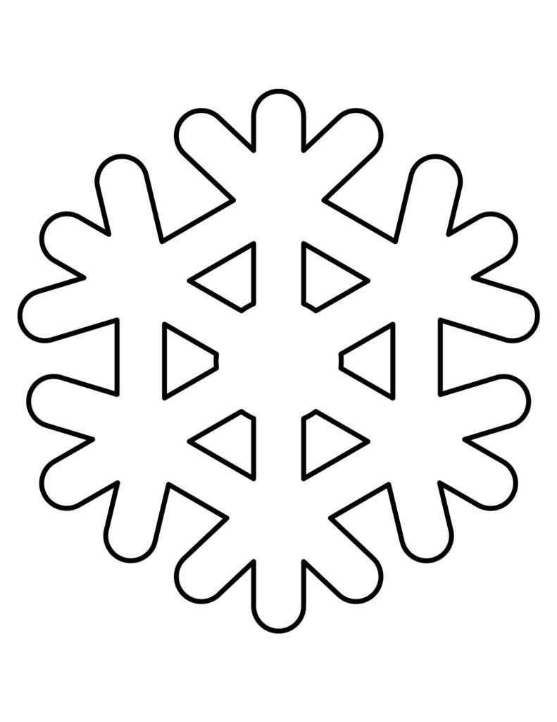 FREE Printable Snowflake Patterns (Large and Small Snowflakes