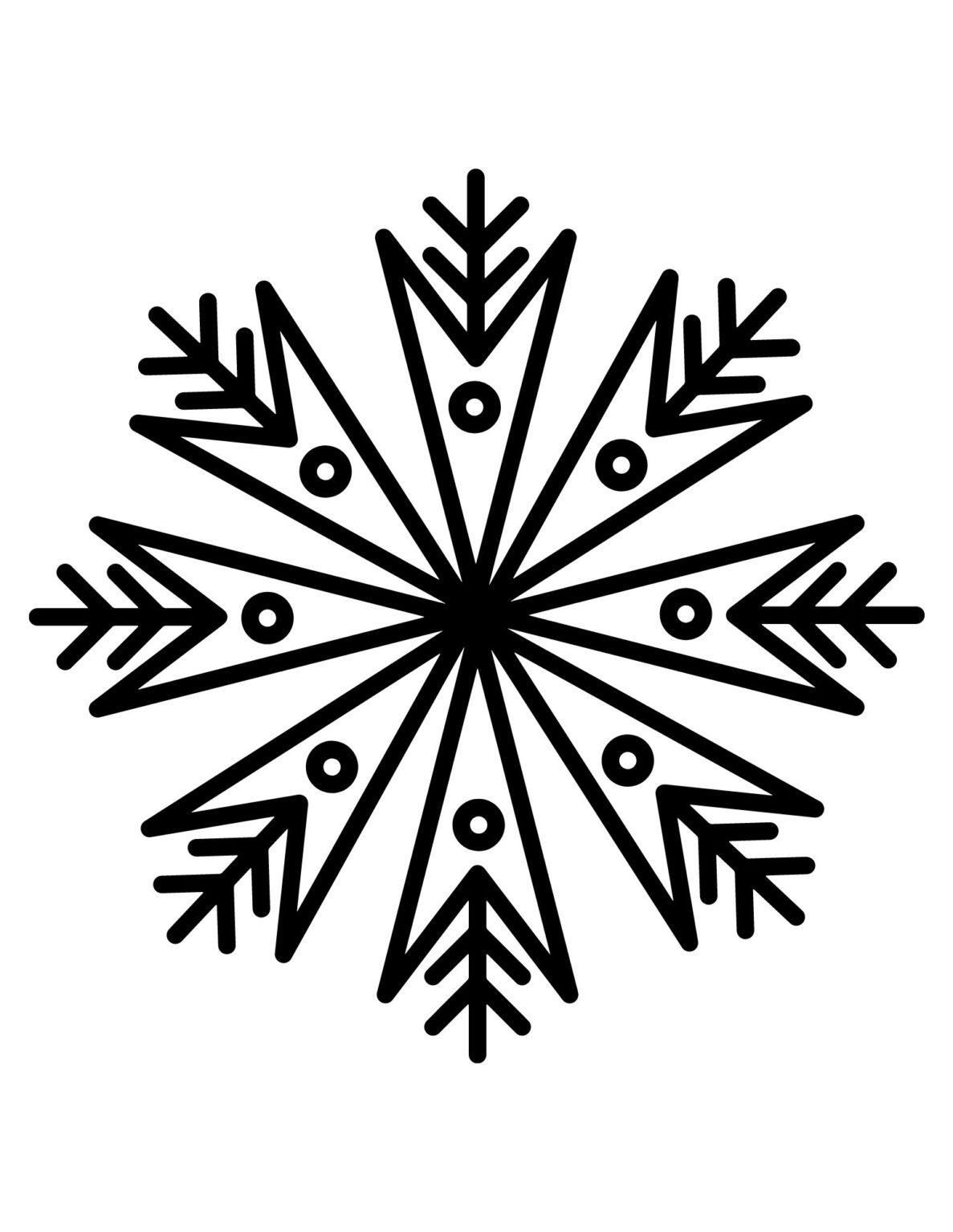 FREE Printable Snowflake Patterns (Large and Small Snowflakes ...