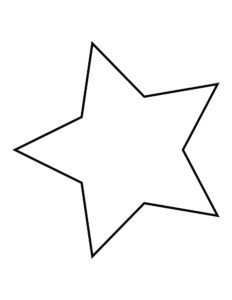 Star Shape Stencil