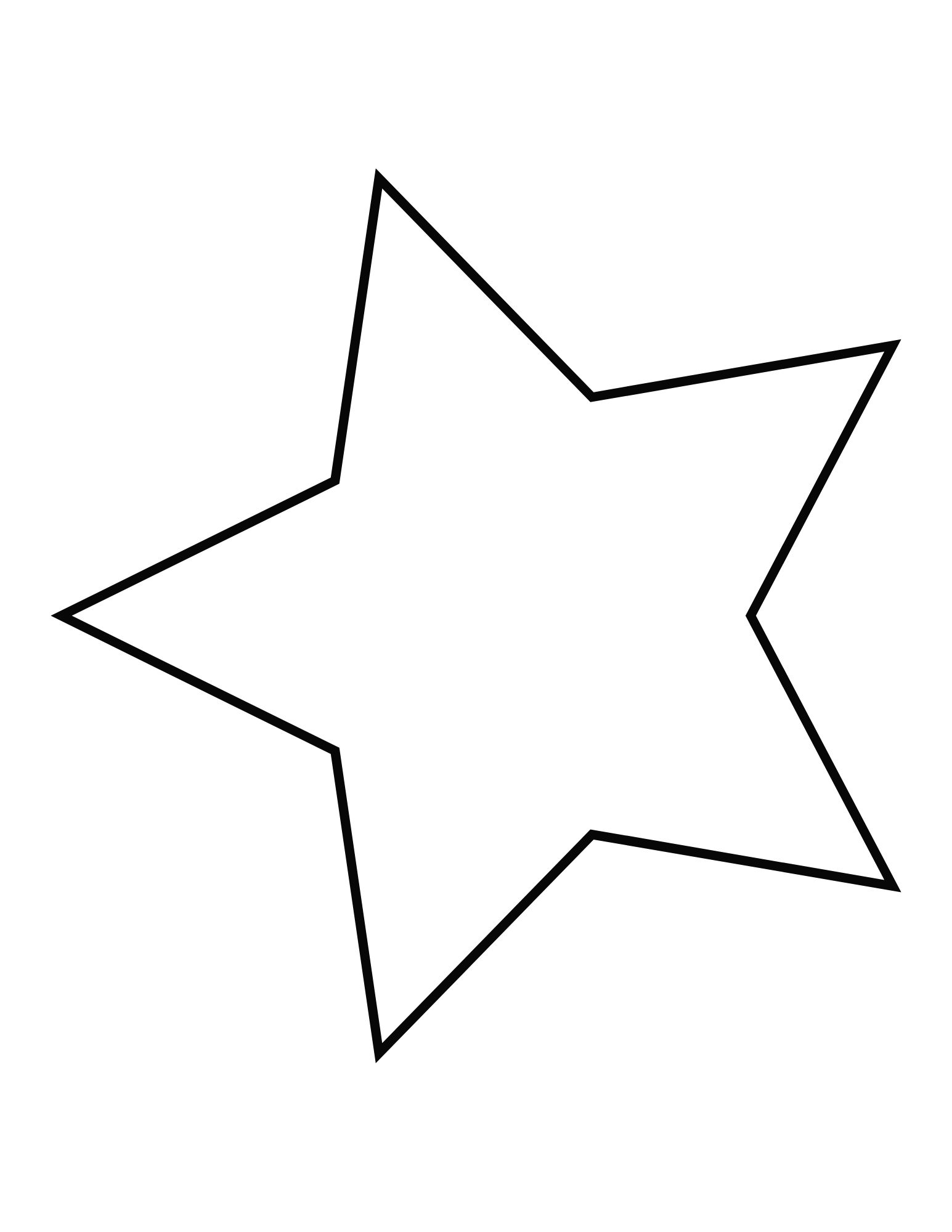 5 Pointed Star Template Free Printable (Small, Medium, Large) - OriginalMOM