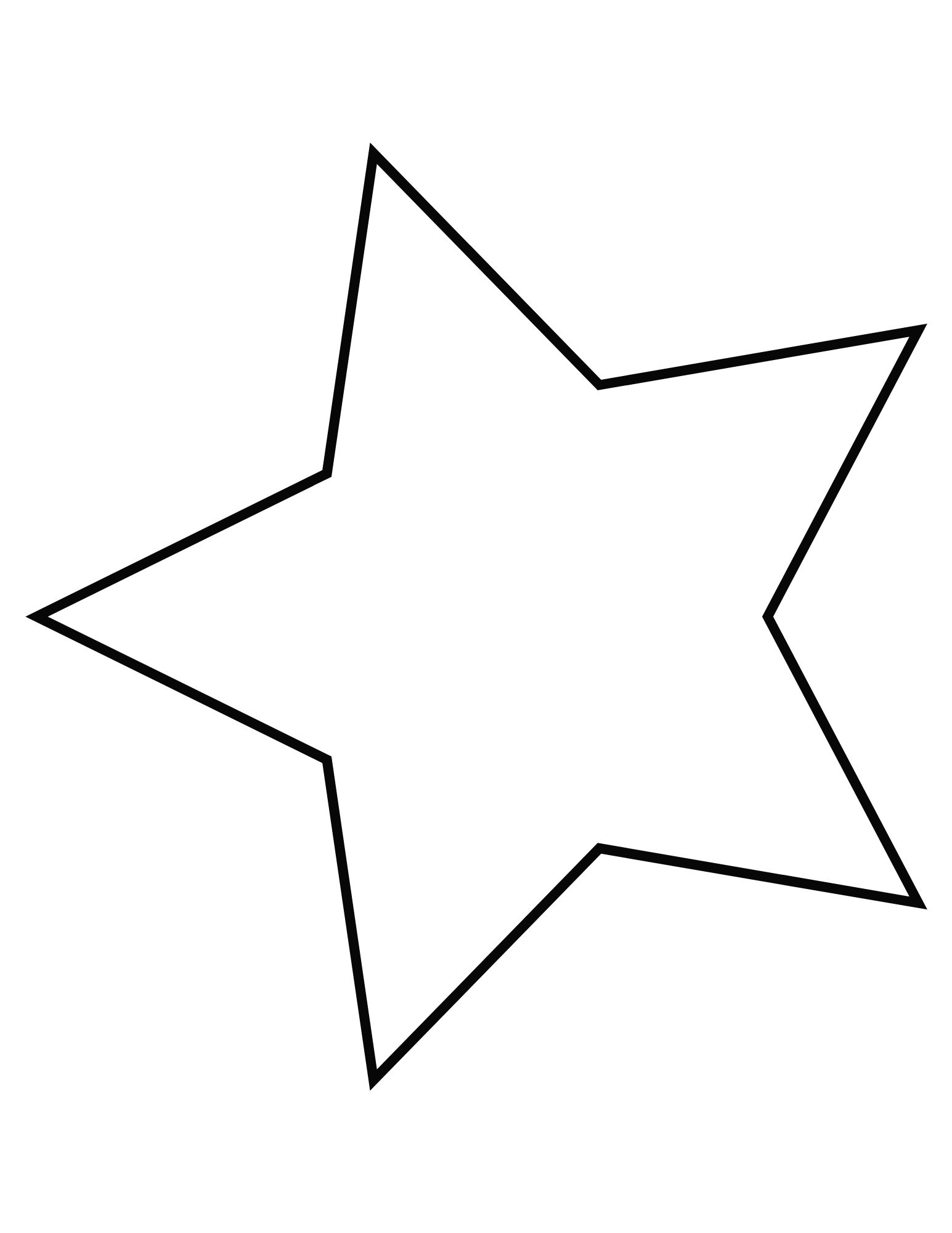 5 Pointed Star Template Free Printable (Small, Medium, Large) - OriginalMOM