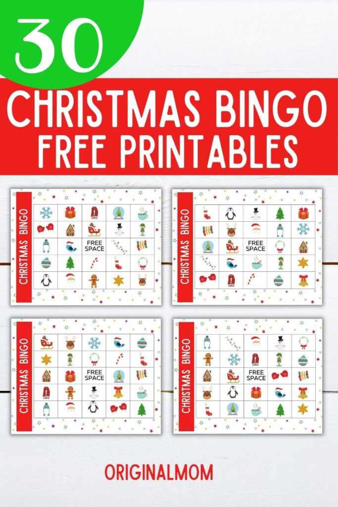 cute christmas bingo free printable set of bingo cards for kids