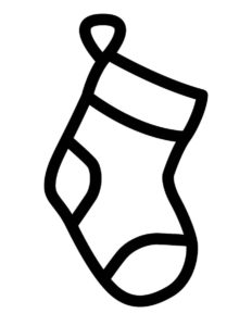 Free Printable Christmas Stocking Template & Coloring PDFs (Small and ...