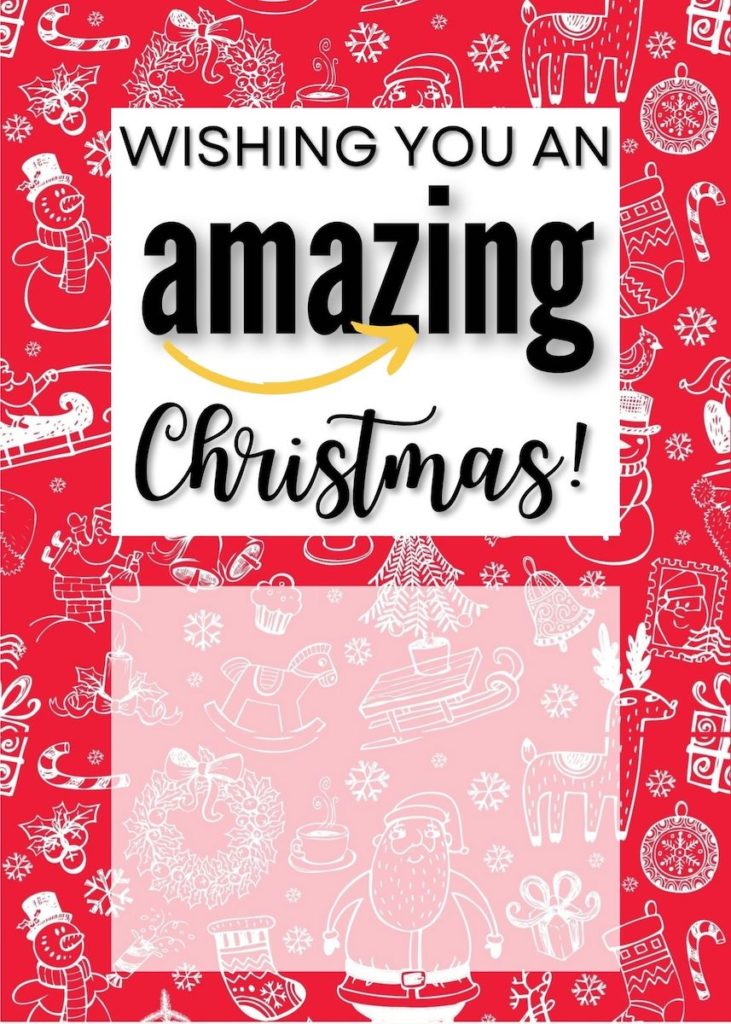Amazon teacher gift card free printable christmas
