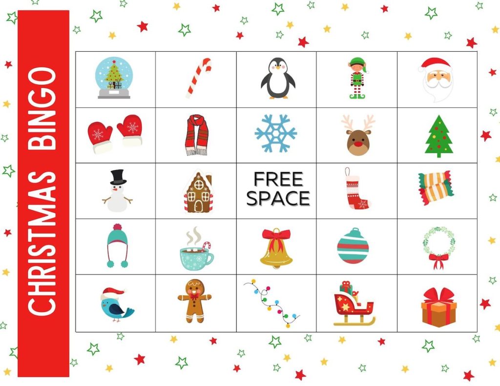 printable christmas bingo cards for 30