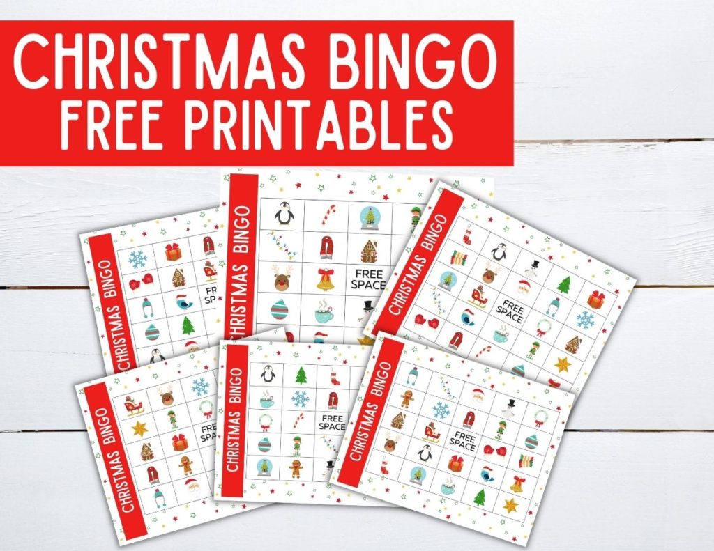 printable christmas bingo cards for 30