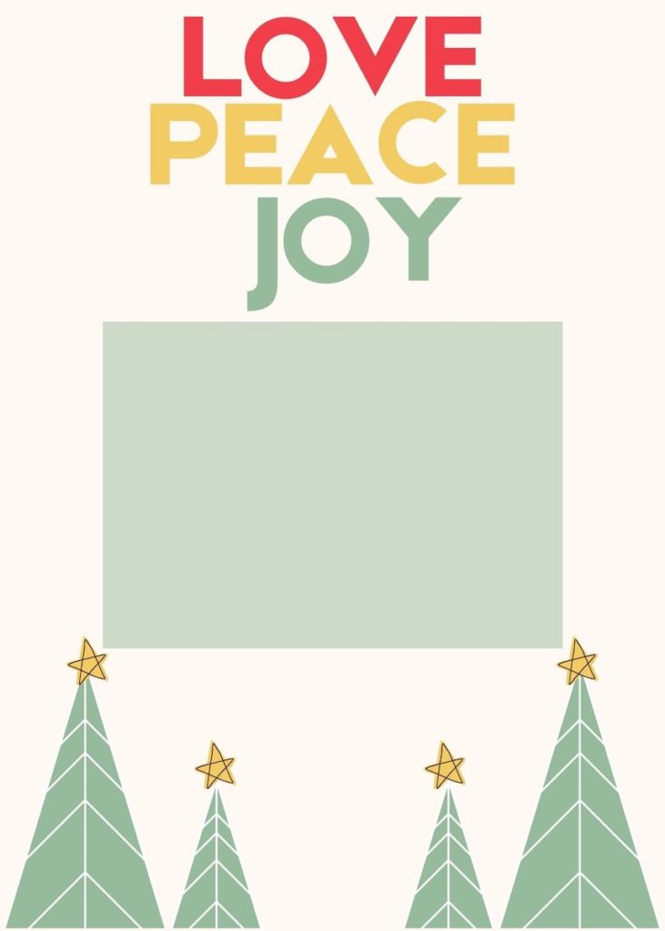 love peace joy gift card holder for christmas