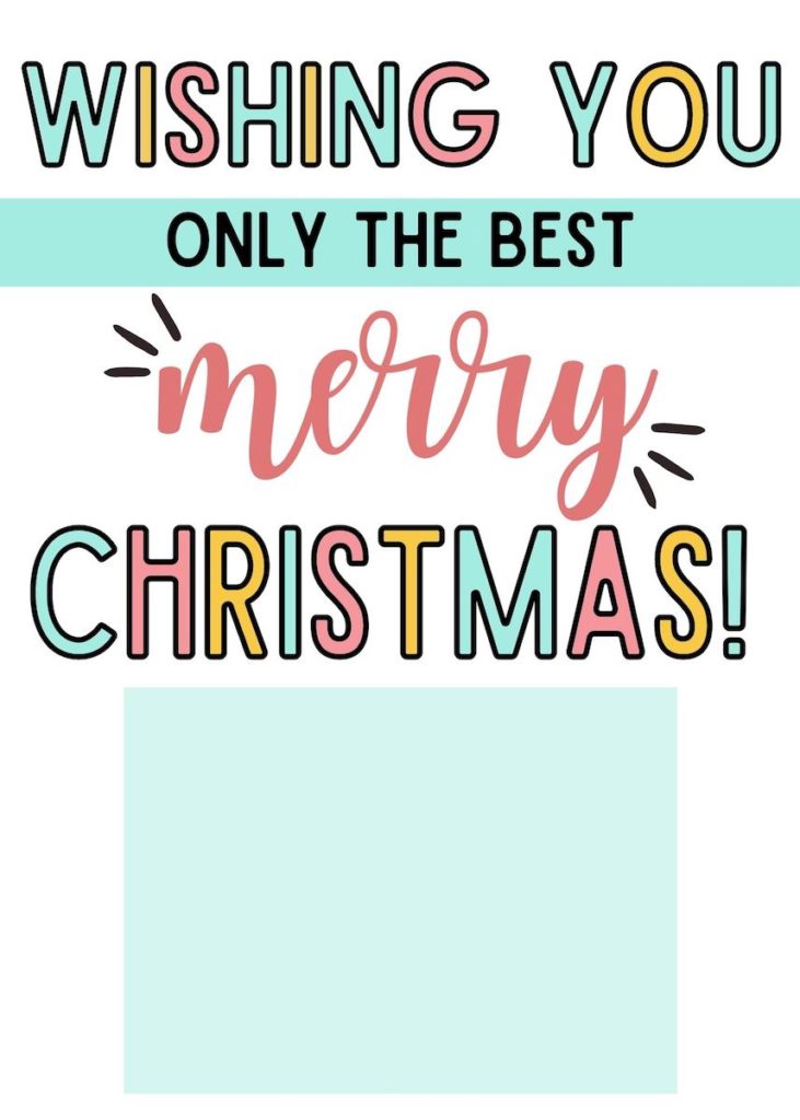 merry christmas bright christmas gift card holder