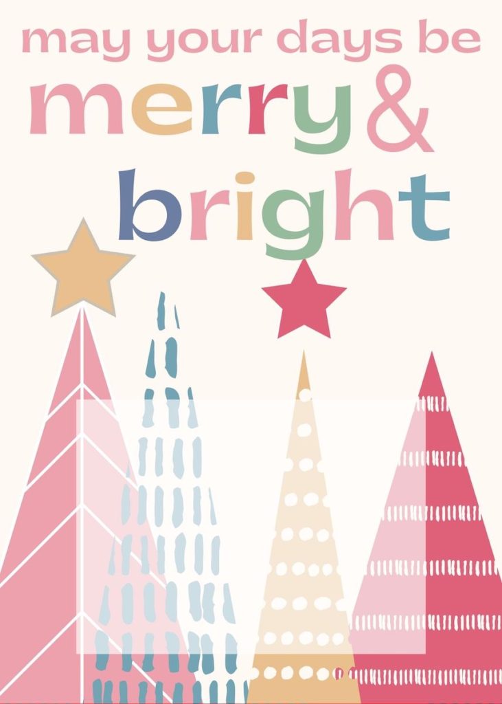 merry and bright gift card holder chrismtas