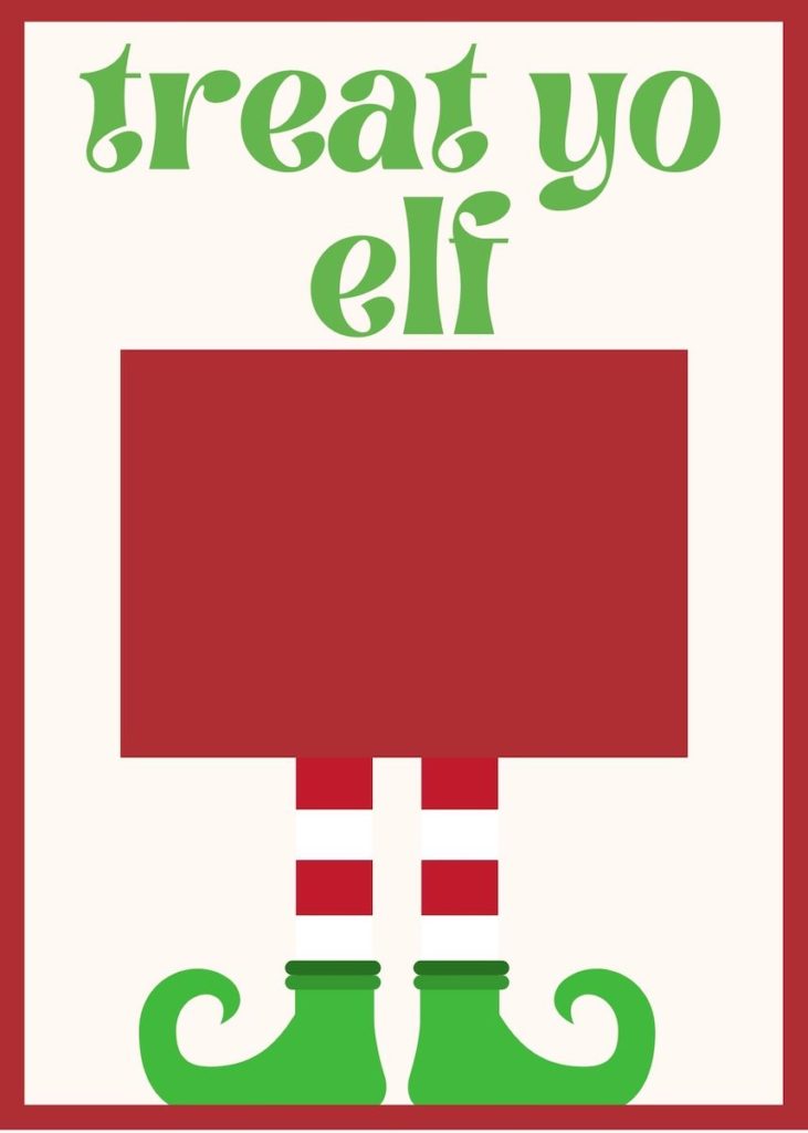 treat yo elf christmas gift card holder