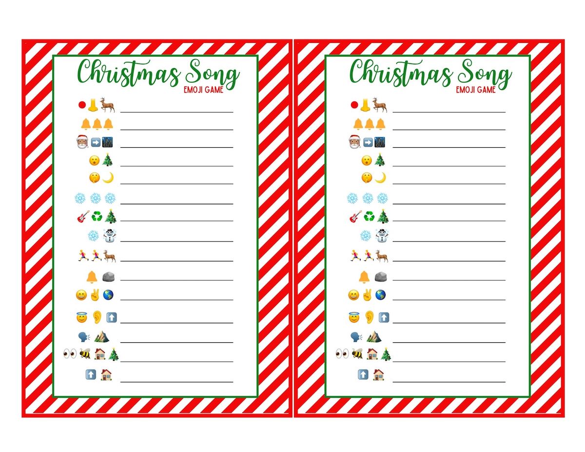 Free Christmas Emoji Game with Answers! (free printable) - OriginalMOM