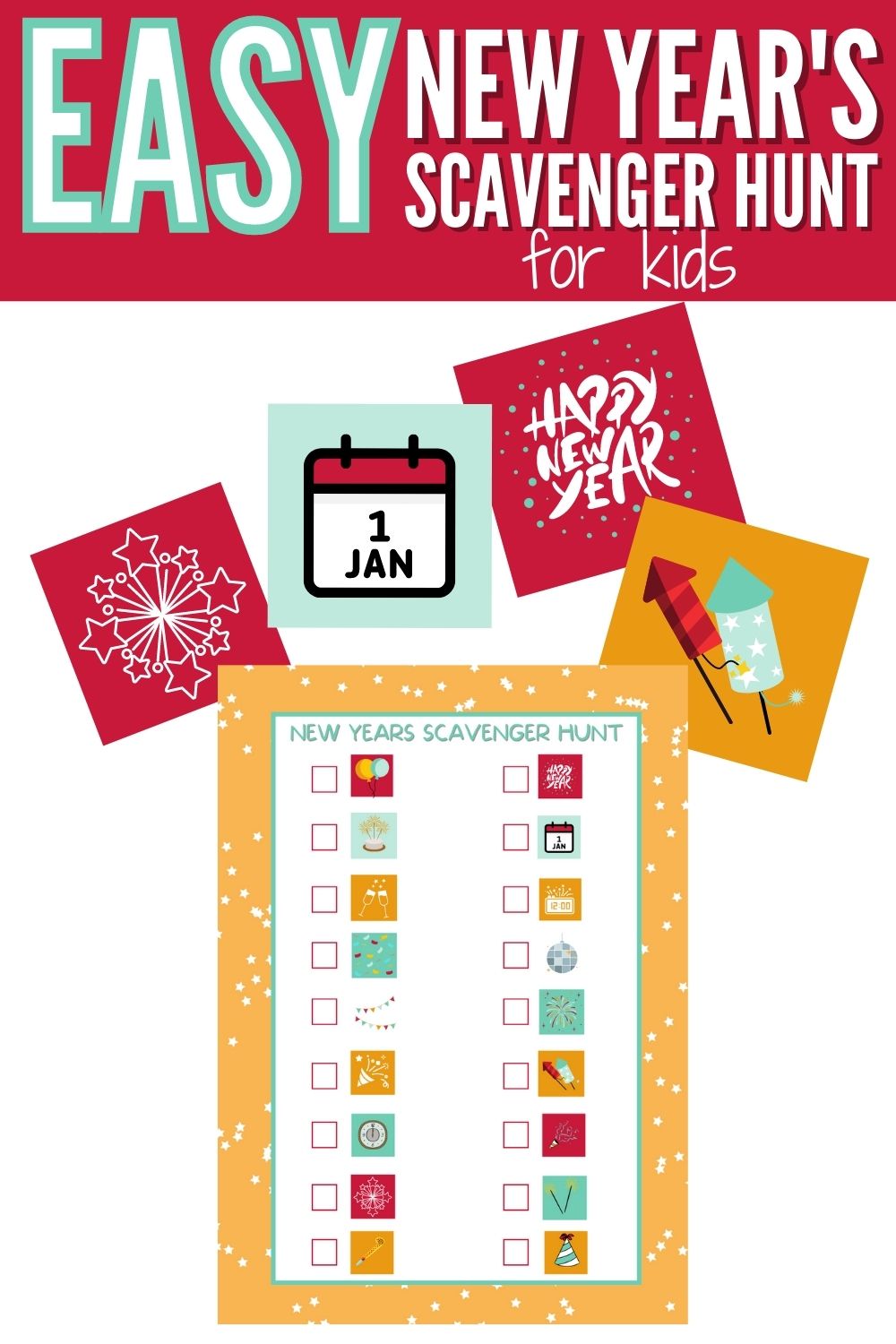 New Years Eve Activity Page for Kids FREE Printable - OriginalMOM