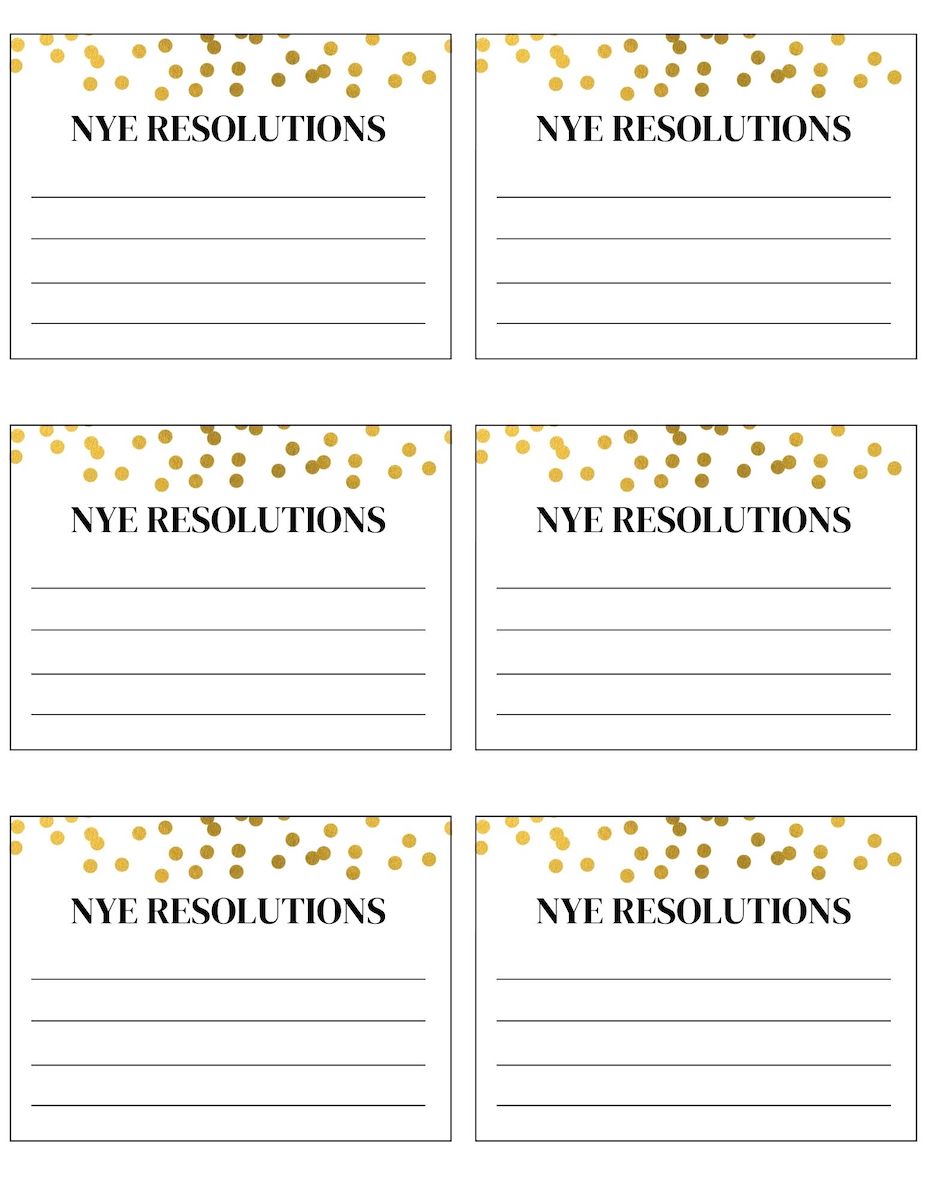 New Year's Eve Party FREE Printables (Black + Gold) - OriginalMOM
